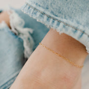 Paperclip Anklet - Dainty