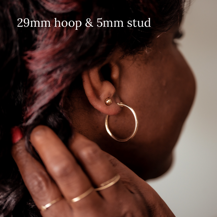 Haley Pearl Hoops