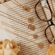 Book Necklace 1/2"