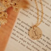 Bookish necklace