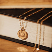 Book Necklace 1/2"