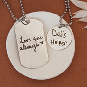 Handwriting/Drawing Men's Necklace