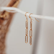 Gold Filled Paperclip Earrings