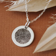 Finger/Thumbprint Necklace