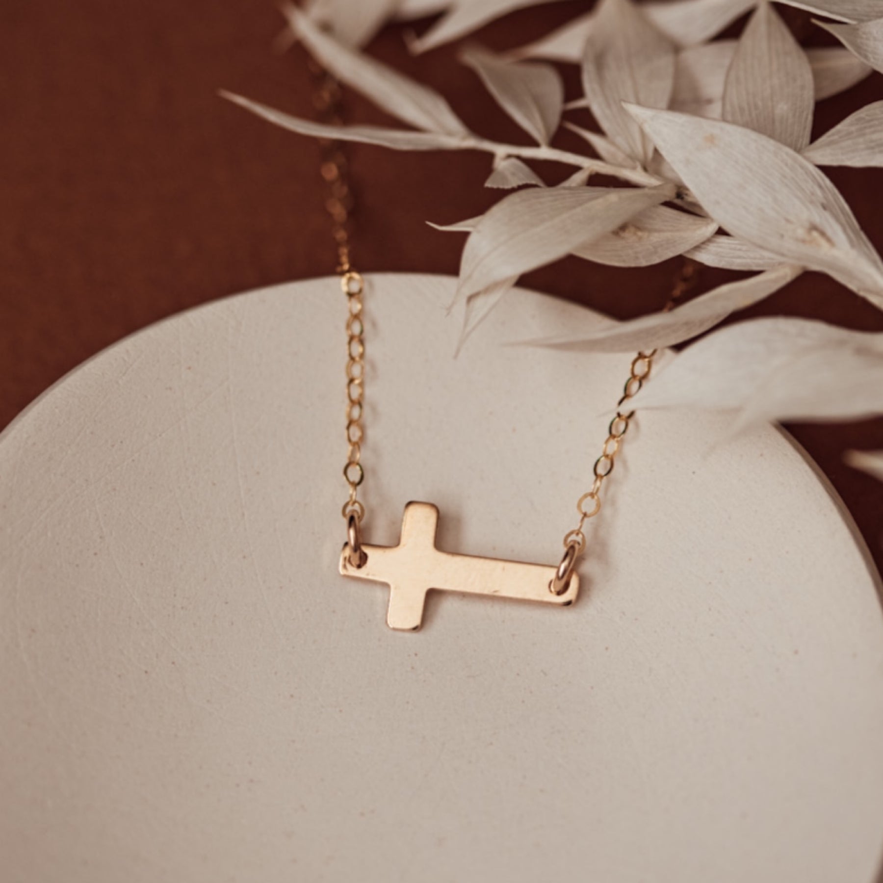 14K Rose Gold Diamond Cross Necklace – Maurice's Jewelers