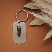Footprint Keychain