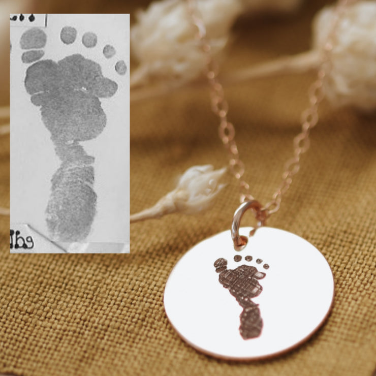 Footprint Necklace