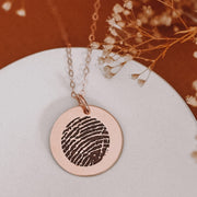 Finger/Thumbprint Necklace