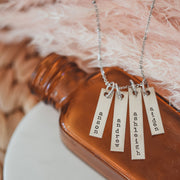 Mother's tag necklace