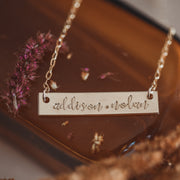 Mother's bar necklace